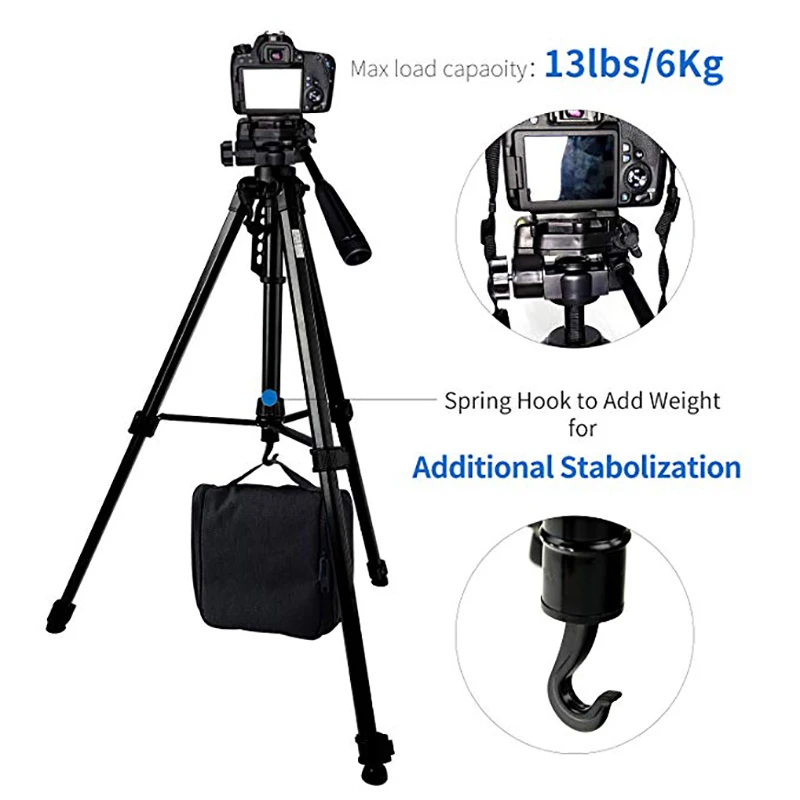 Монтажный штатив для камеры 70 &quotПрофессиональный DSLR Алюминиевый сплав