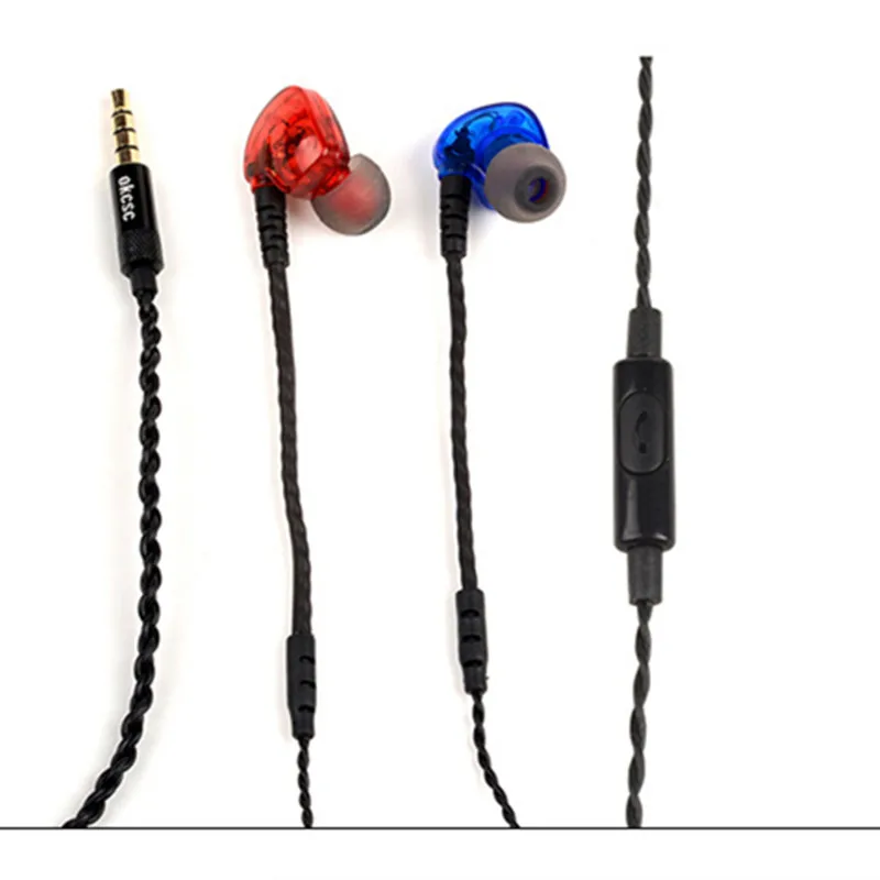 2016 Новое Прибытие OKCSC se520 DIY HI FI Stereo Bass Наушники Проводной Спорт Водонепроницаемый