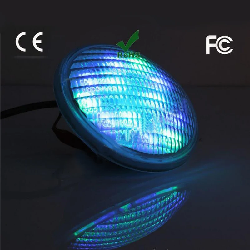 Par56 72 Вт RGB подводный светильник пруд фонтан Светодиодный лампа для бассейна AC12-24V