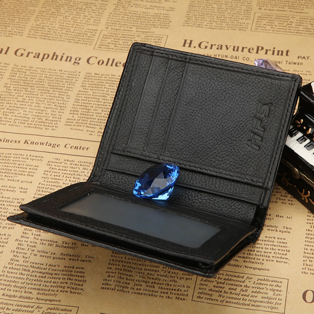 2 Color European style fashion men Wallets hasp men's Purse short Design males Wallet Genuine Leather Card Holder | Багаж и сумки