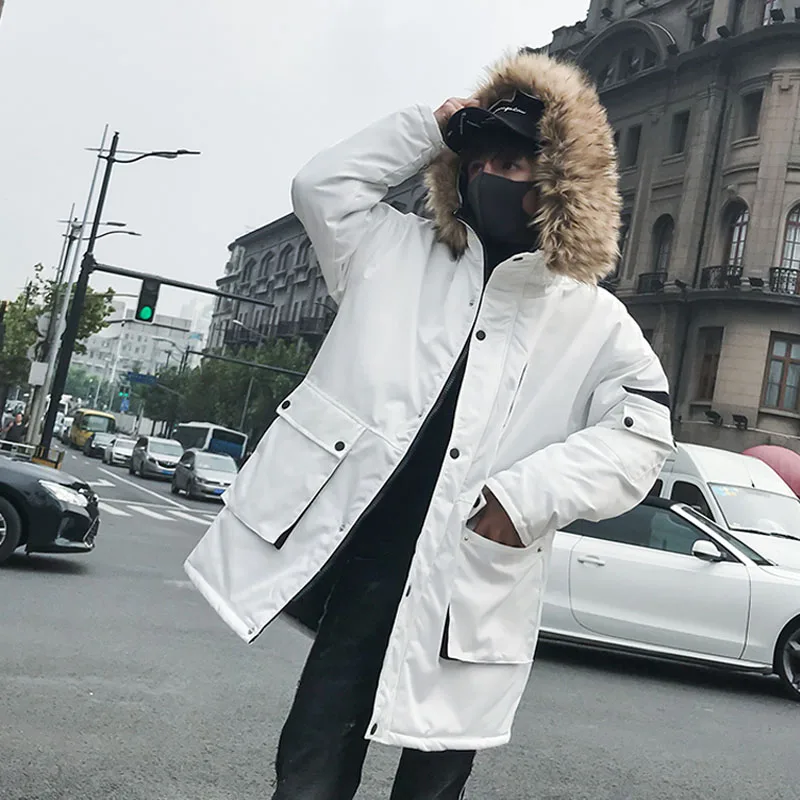 2019 New Fashion Thick Coats Men Fur Jacket Winter Warm Overcoat Men's Male Parka | Мужская одежда