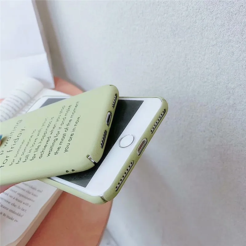 Зеленый чехол для iPhone X XS Max XR 6 6s 7 8 Plus жесткий пластиковый телефона Coque |