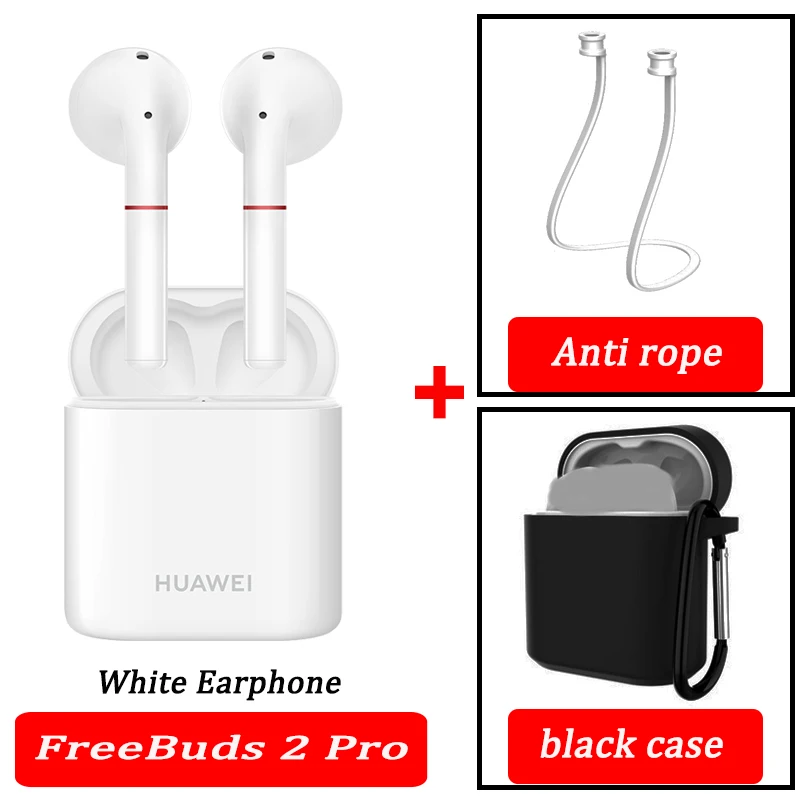 white 2pro case rope Huawe Freebuds 2 Pro Freebuds 2 беспроводные наушники Беспроводная зарядка Bluetooth 5,0 водостойкий IP54 - Цвет: white 2pro case rope