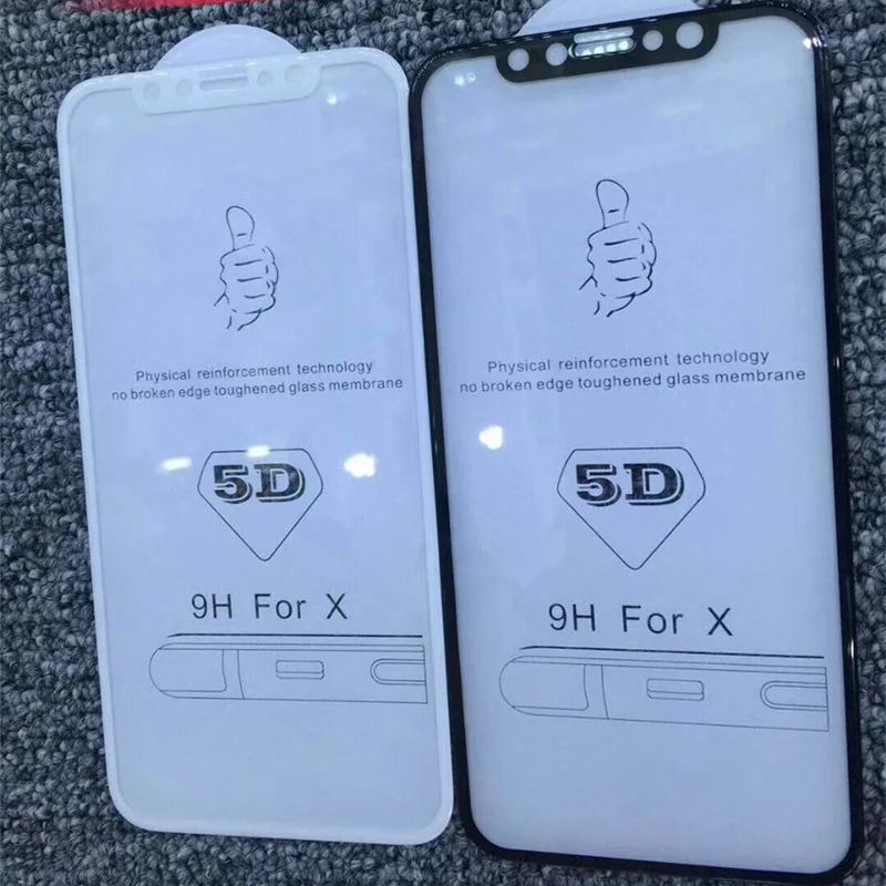 3D 4D Advanced 5D полное покрытие Экран протектор Защитная Стекло для iPhone 7 8 плюс 9 H взрыв защитная пленка чехол для iPhon X