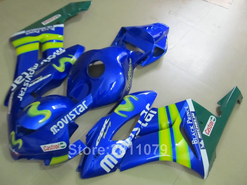 Набор обтекателей для литья под давлением Honda CBR1000RR 04 05 Синий Зеленый Обтекатель