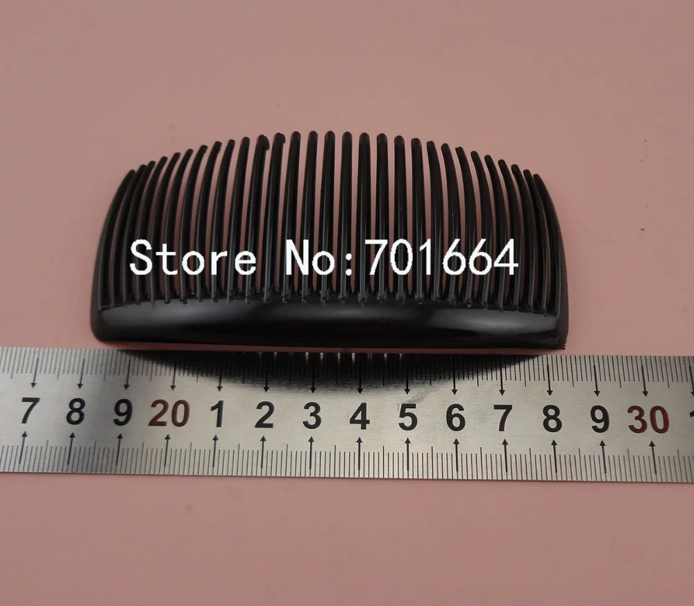 

10PCS 5.0cm*10.5cm 29teeth black plain Plastic Hair Combs for diy hair accessories,side combs for bridal hair jewelry