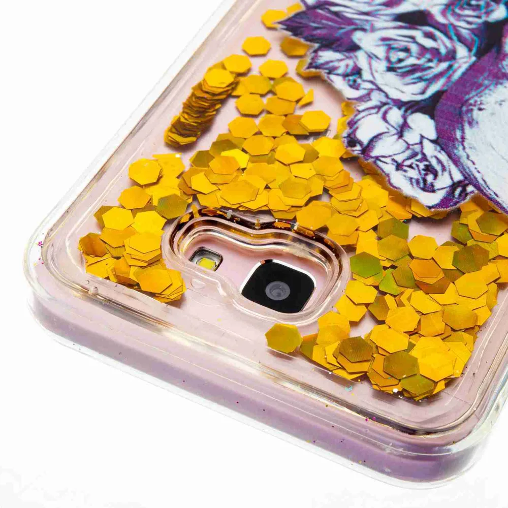 S7 Edge Case Patterned Soft TPU Quicksand Glitter Liquid Clear For Samsung J3 J5 G530 G360 S5 S6 Prime A3/A5 2016 |