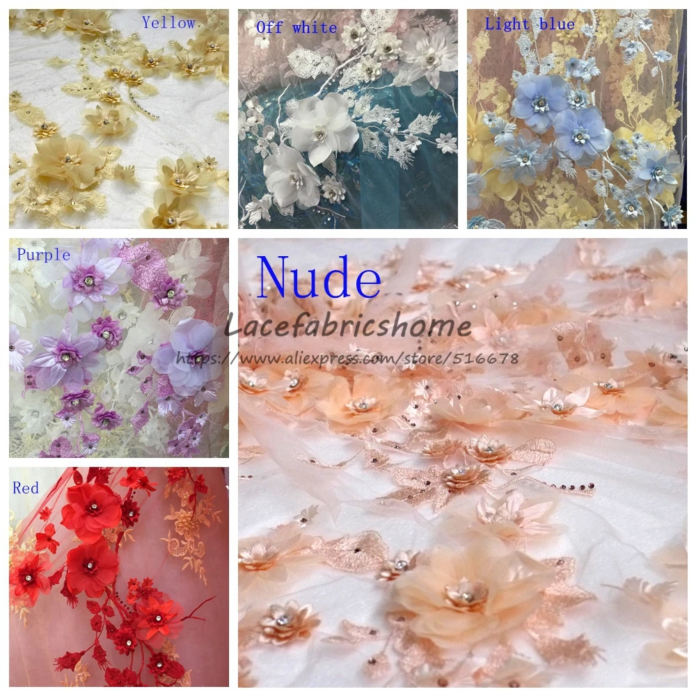 130 см от yard красивые розовые светильник-желтые жемчужины бидовые 3D шифоновые