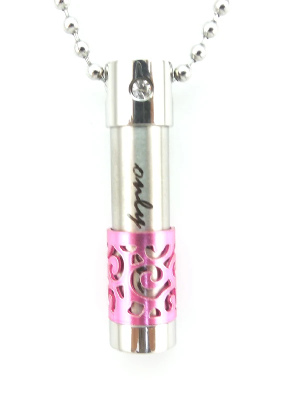 small pink Парная ароматическая подвеска Много цветов для эфирного масла в 316L нержавеющая сталь подвеска-флакон для духов - Окраска металла: small pink