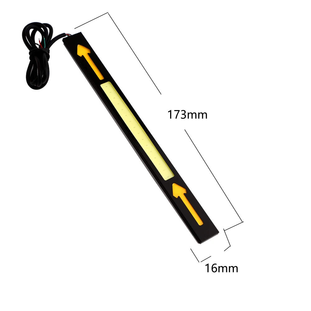 YM E-Bright 2 комплекта (4 шт.) COB LED 17 см DRL двухцветные автомобильные Стайлинг стрелки