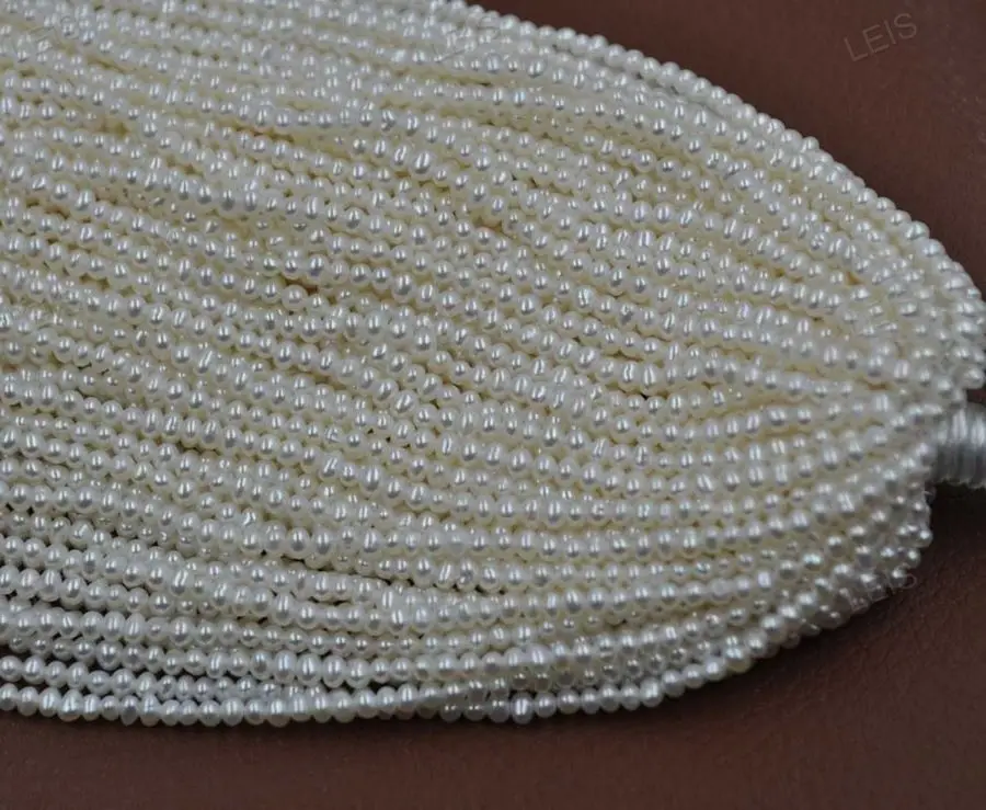 Оптовая продажа 10 небольших бусин настоящий пресноводный жемчуг 4-5 мм белые