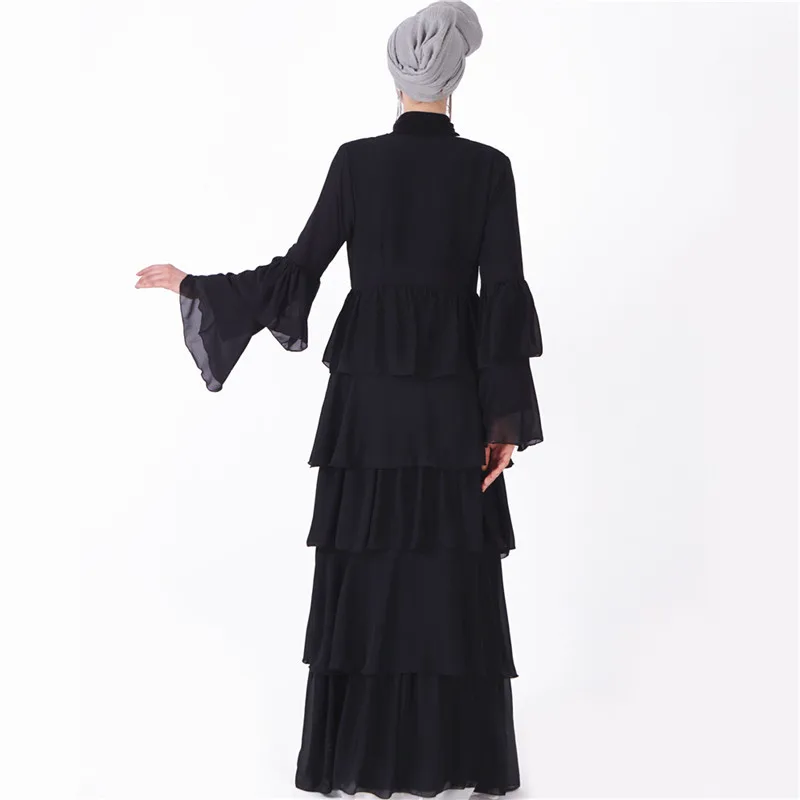 Abaya Kaftan повседневное удобное шифоновое турецкое abaya bu tang Banjul melayu кимоно стиль Макси платье Абая Быстрая