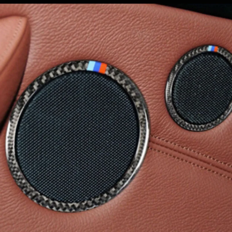 

6pcs Audio Speaker Decoration ABS Car Audio Speaker Round Decorative Cover Trim Suitable For BMW X5 E70 X6 E71 2008-2013