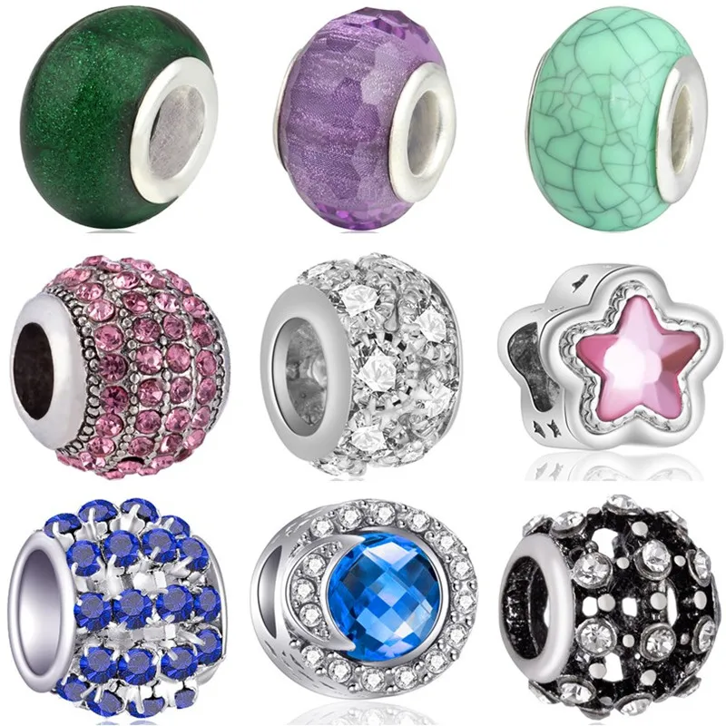 Женские украшения ручной работы в простом стиле с кристаллами Луной звездочкой