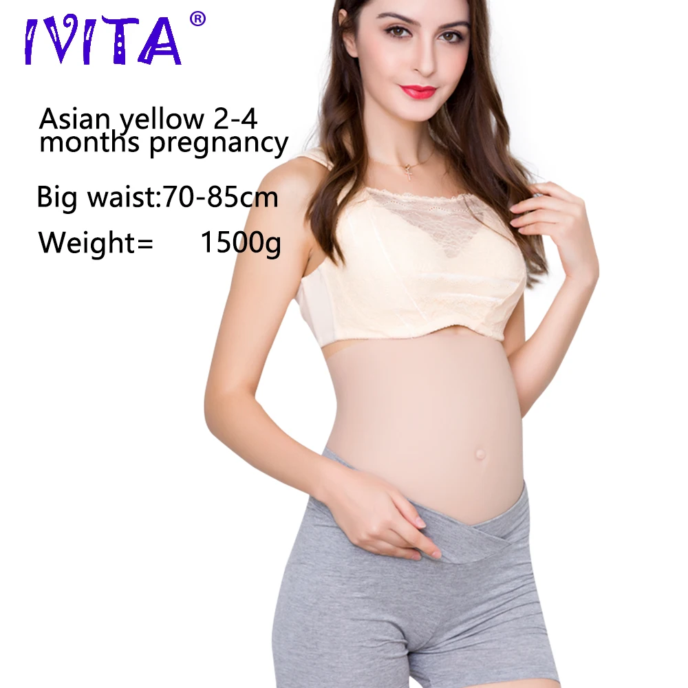 Лидер продаж реалистичный Силиконовый Модный Искусственный Мягкий живот IVITA для