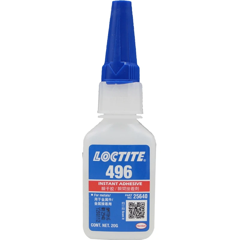 2 шт. клей Loctite 496 средней вязкости для склеивания металла и пластика 20 г |