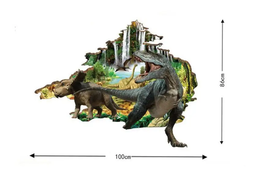 Домашний декор 3D наклейки с картинками динозавров декоративные креативные