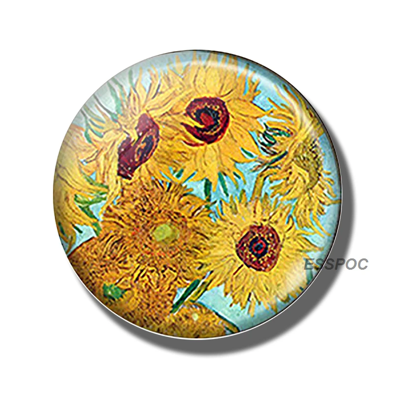 5PCS/SET Sunflower Jewelry Glass Cabochon Dome Findings Flower Making DIY Fashion Handmade Accessories Women Gifts | Украшения и