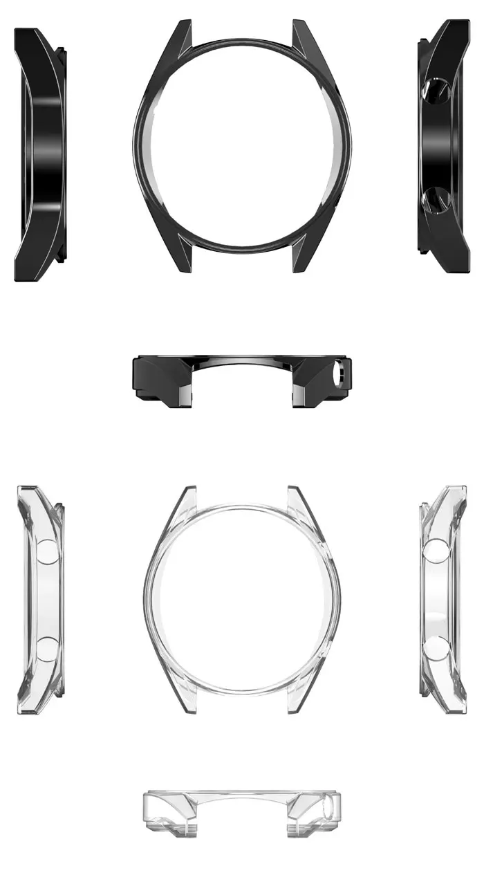 Защитный чехол для huawei Watch GT/GT2 46 мм ТПУ ультра-тонкий Гальванизированный чехол Мягкая силиконовая защитная рамка аксессуары