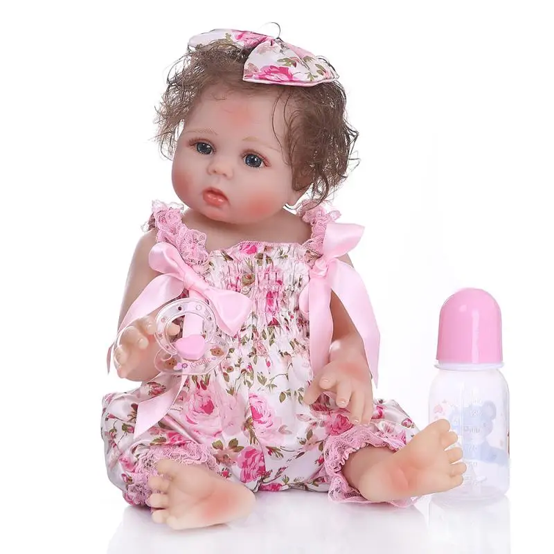 

Кукла Reborn, Мягкая силиконовая кукла Boneca, 48 см