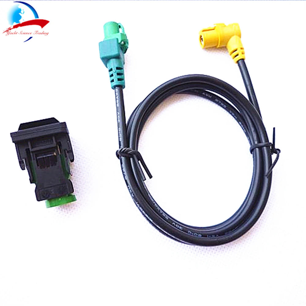 1 шт. USB кабель+ адаптер для VW GOLF BORA TURRAN TIGUAN CD-плеер радио NAV231/268MF RCD510 RCD310 L5KD 035 726A/L5KD035726A