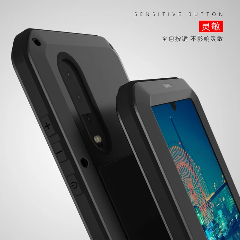 Для huawei P30 Lite гориллы Стекло пленка Водонепроницаемый Heavy Duty Защитный чехол для huawei P30 Pro противоударный металлический бронированный чехол