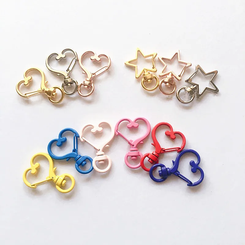 2 шт. серебристые/золотистые зажимы для ключей|Пряжки и крючки| |