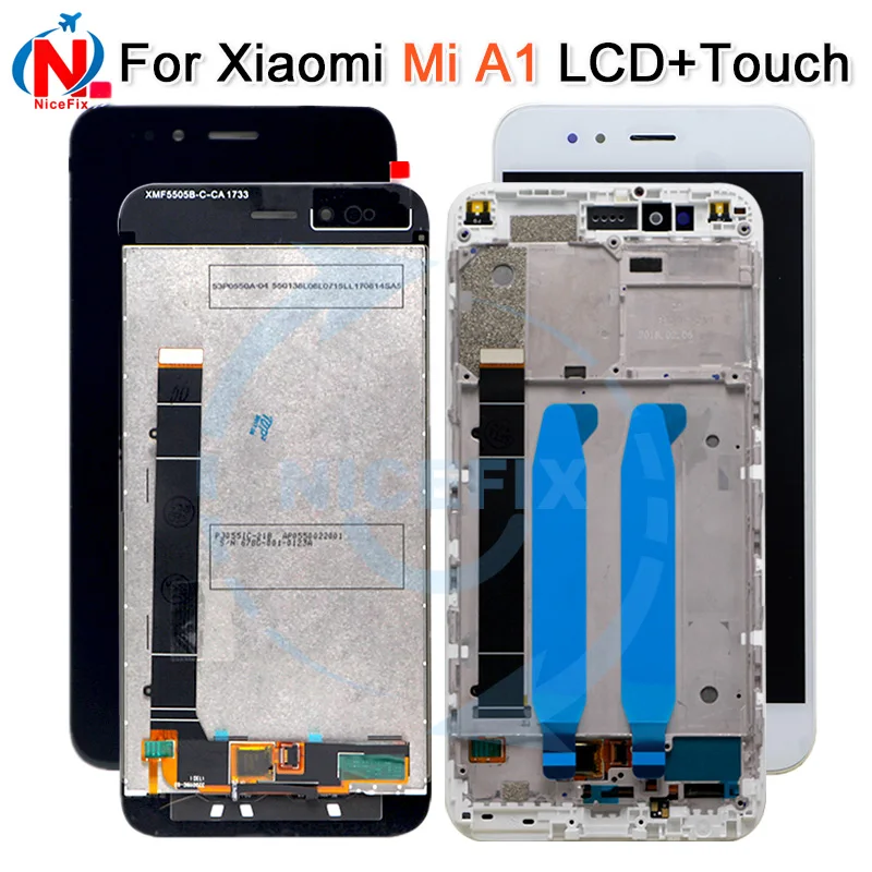 ЖК дисплей для Xiaomi Mi A1 MiA1 Mi5X 5X сенсорный экран дигитайзер с рамкой запасные части