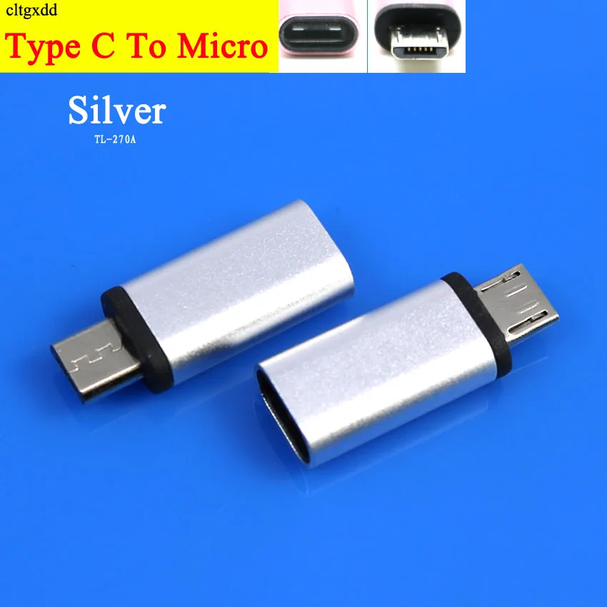 Cltgxdd 1 шт. Тип C гнездо к Micro USB разъем адаптера подключения Futural цифровой телефон