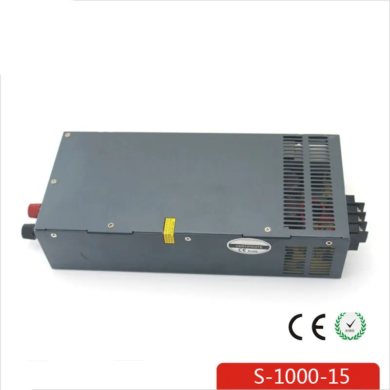 

CE Soro 110V INPUT 1000W 15V 66A power supply Single Output Switching power supply for LED Strip light AC to DC UPS ac-dc