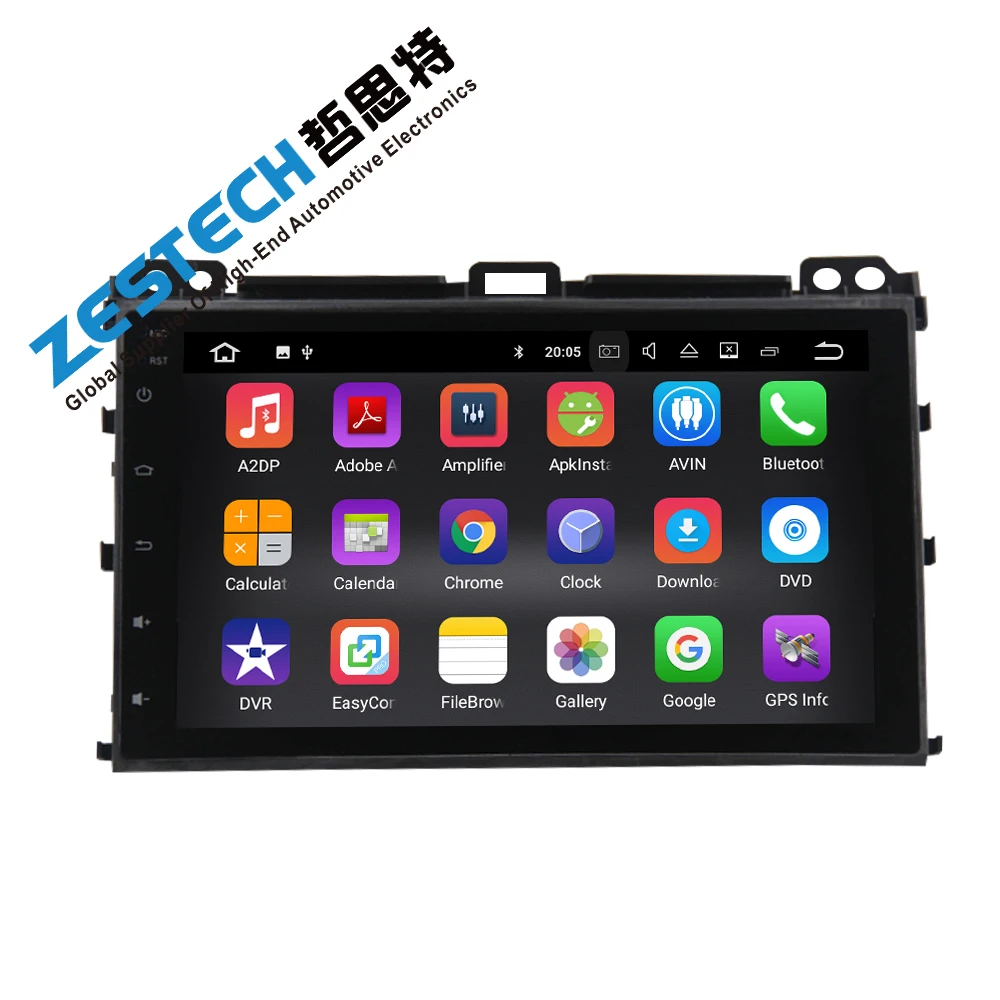Четырехъядерный автомобильный dvd-плеер android 7 1 для Toyota Prado 120 2004-2009 с Bluetooth рулевым