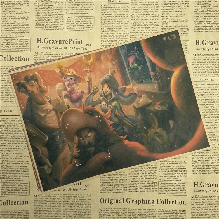 League of Legends C украшение для дома крафт-игра постер рисование ядра настенные