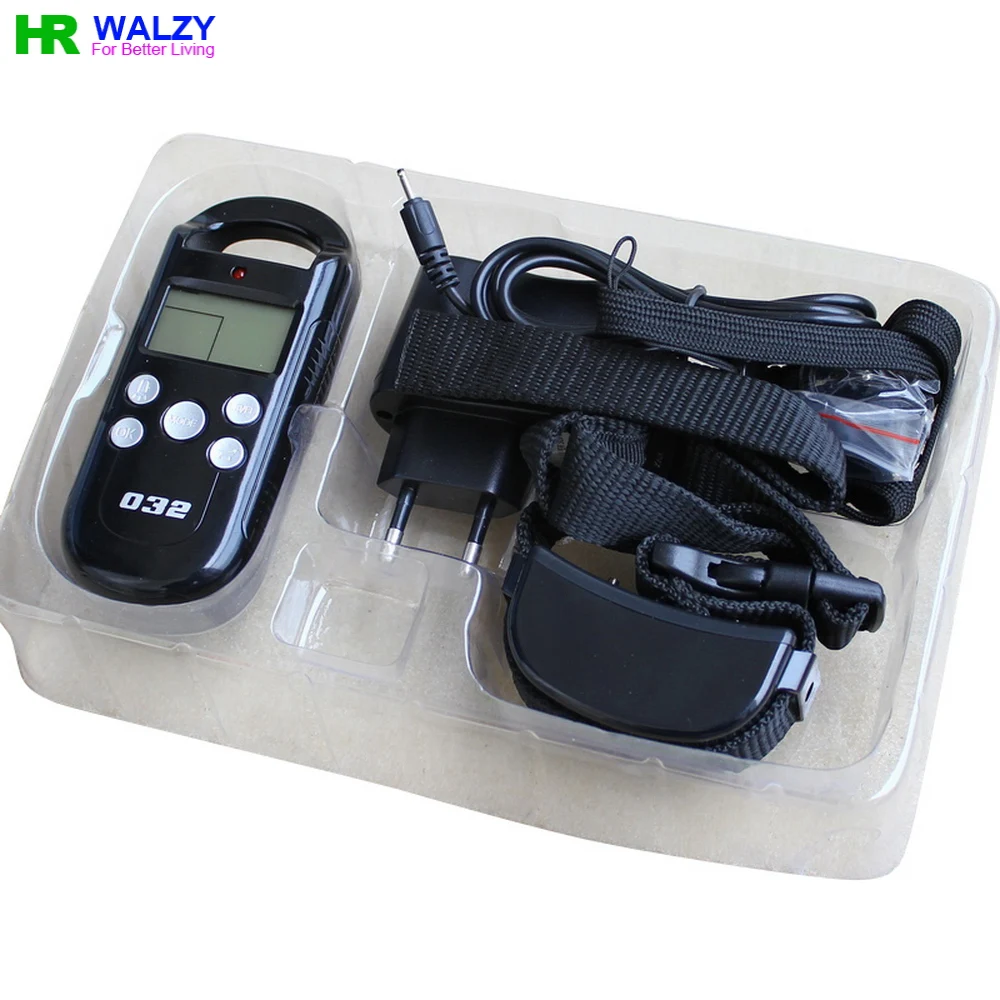 Перезаряжаемый пульт дистанционного обучения собаки ошейник Синяя подсветка 998DR