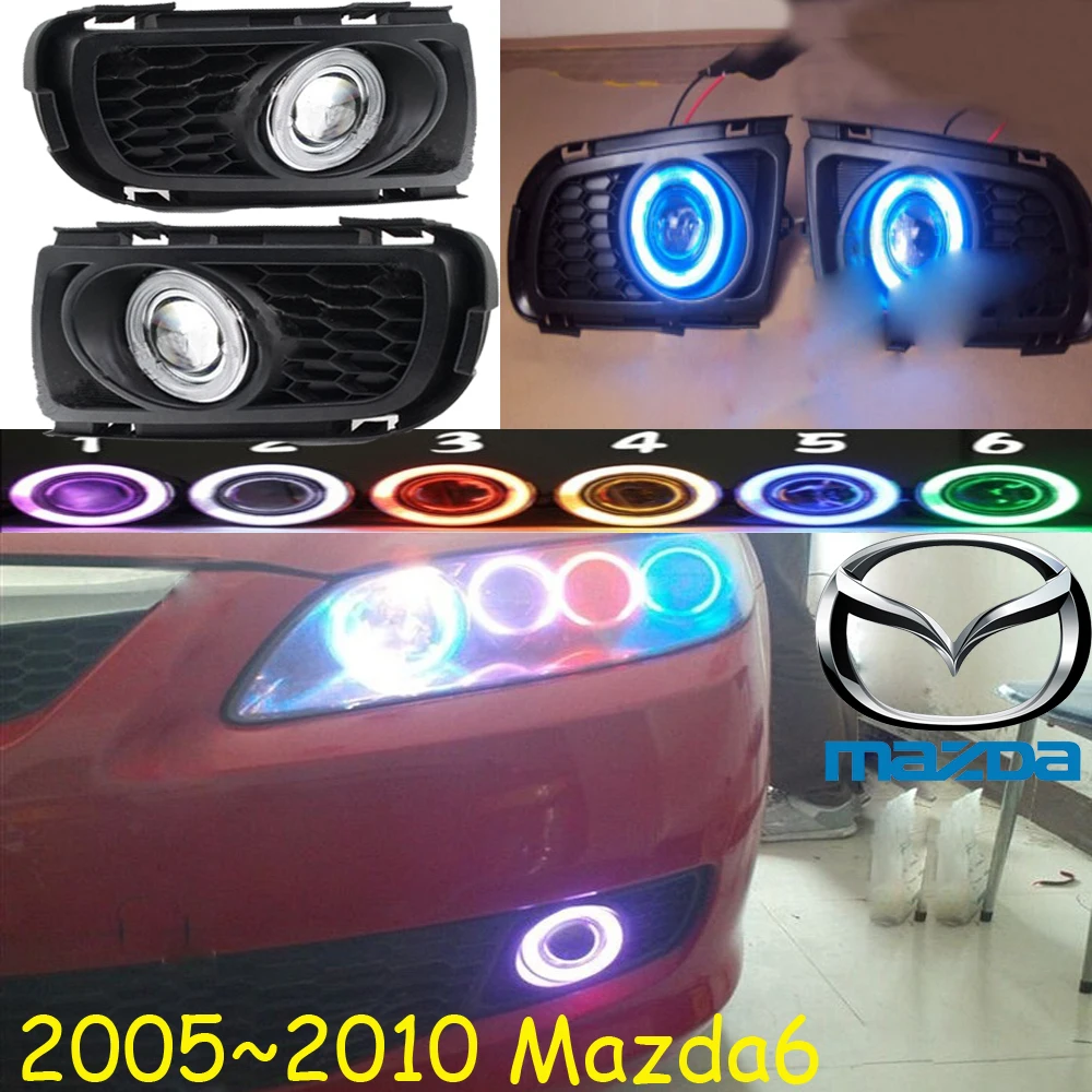 2006 ~ 2010y автомобильный бампер передняя фара для mazda 6 противотуманные фары