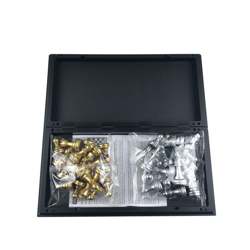 Easytoday пластиковая шахматная игра складная доска магнитные шахматы стандартные