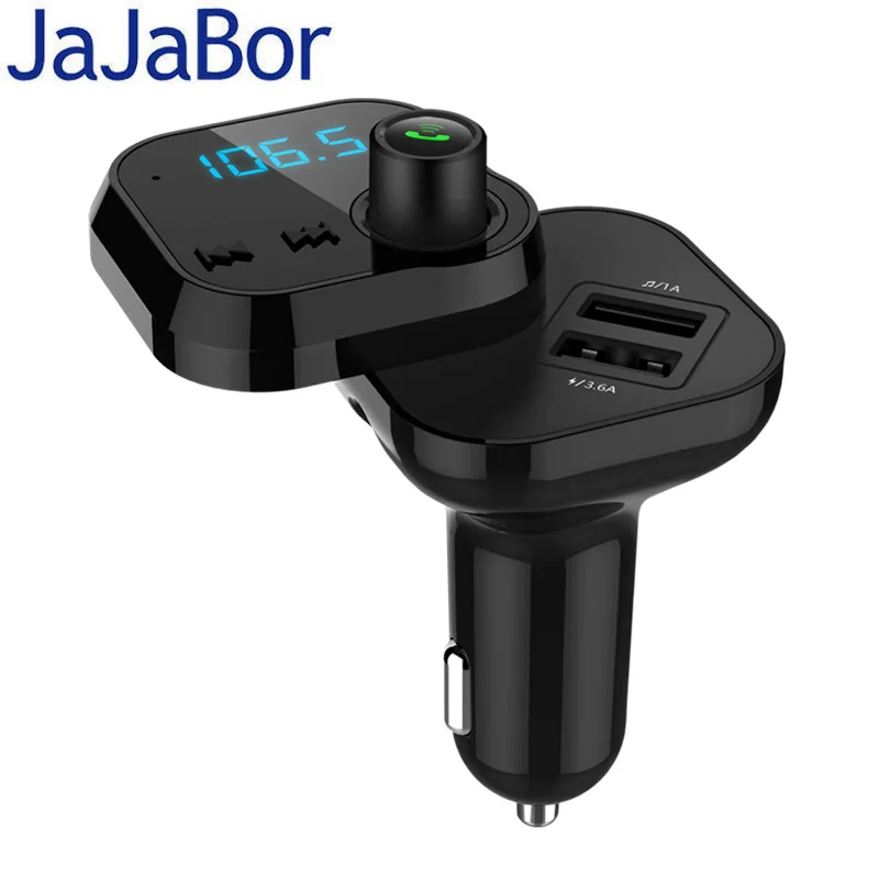 JaJaBor FM передатчик модулятор Bluetooth автомобильный комплект громкой связи AUX аудио