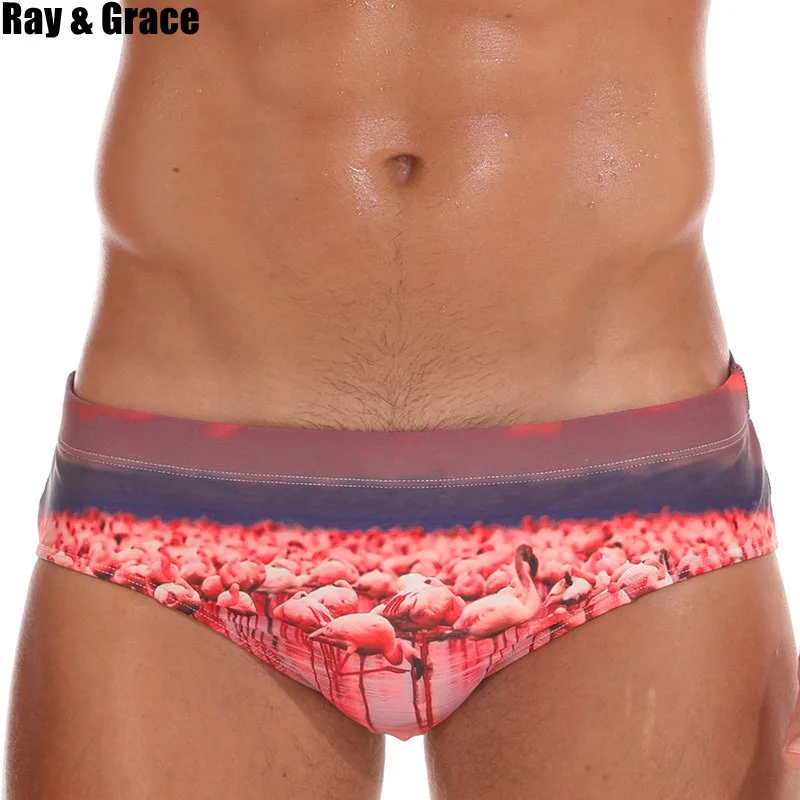 RAY GRACE Sexy плавательные мужские трусы плавание одежда ming плавки Мужской Breeathable