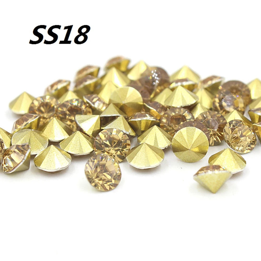 Бесплатная доставка стразы SS18 4 2 мм (3G)4320 дюйма из блестящей желтой смолы с