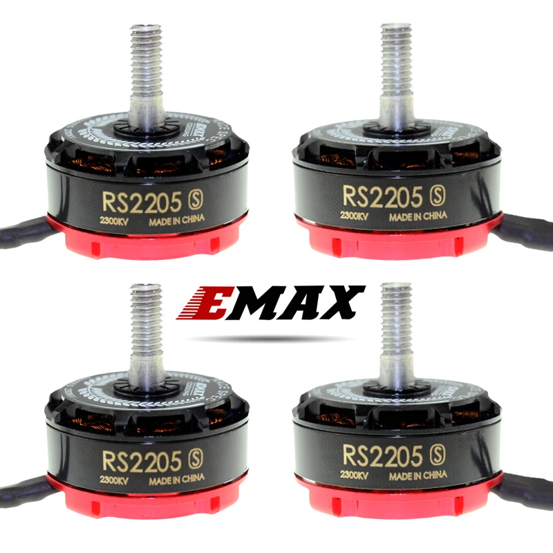 4 шт. EMAX RS2205s 2300 кв/2600 кв бесщеточный двигатель для FPV гоночного