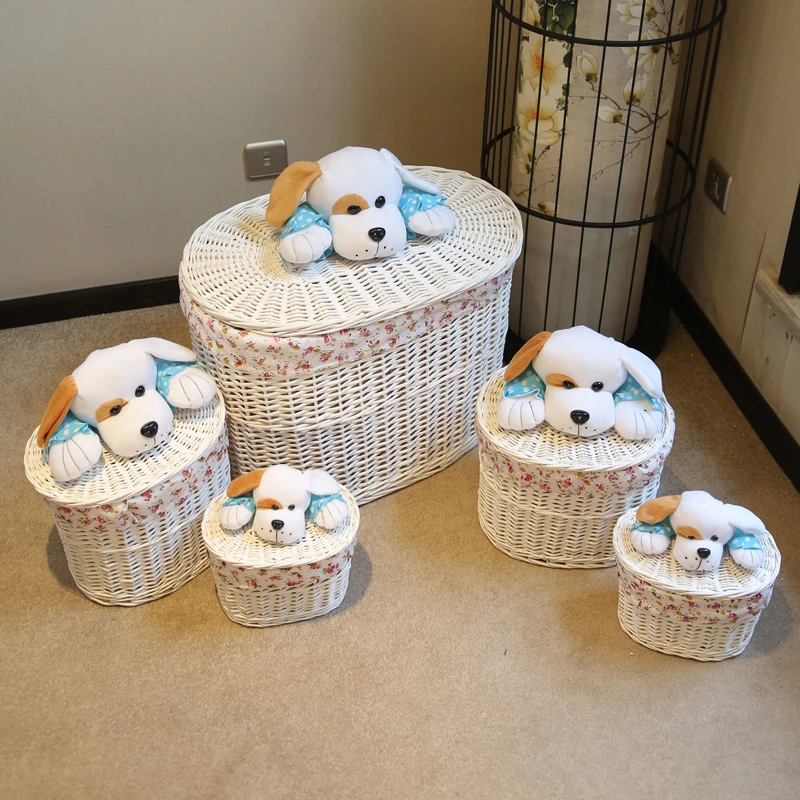 Маленькое и большое ведро для белья ивовая корзина хранения одежды короб