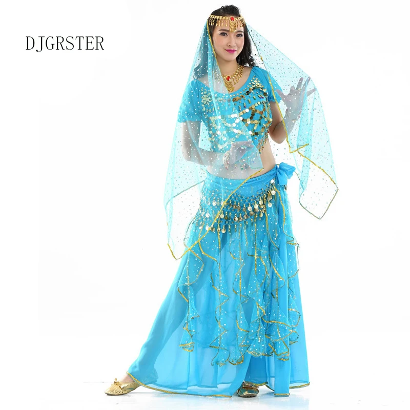DJGRSTER восточные Танцевальный костюм s danza del vientre набор костюма для танца живота