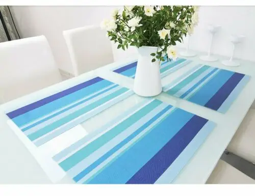 Sales PVC Quick-drying Placemats Insulation Mats Coasters Kitchen/Dining Table Rectangle | Дом и сад
