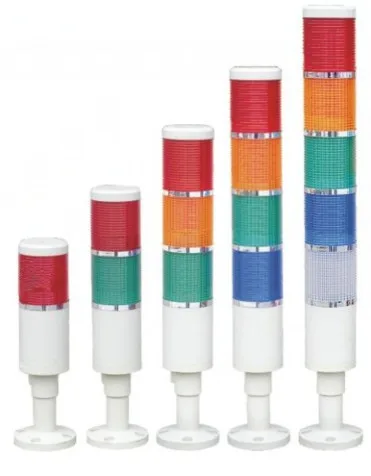 

LTA-207-5 Incandescent five layer tower warning light red/yellow/white/blue/green with Round Bottom beacon machine light tower