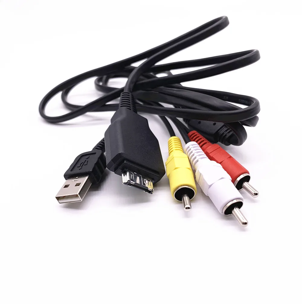 USB + AV ТВ кабель для sony VMC MD2 детали Cyber Shot DSC H55 W230 W270 H20/B H20 HX1 T500/B T500 камеры|Кабели