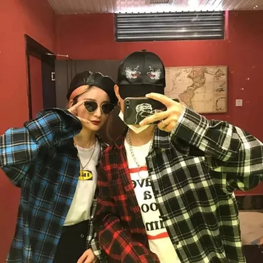 Мужская рубашка с длинным рукавом черная цветочным принтом в Корейском стиле хип