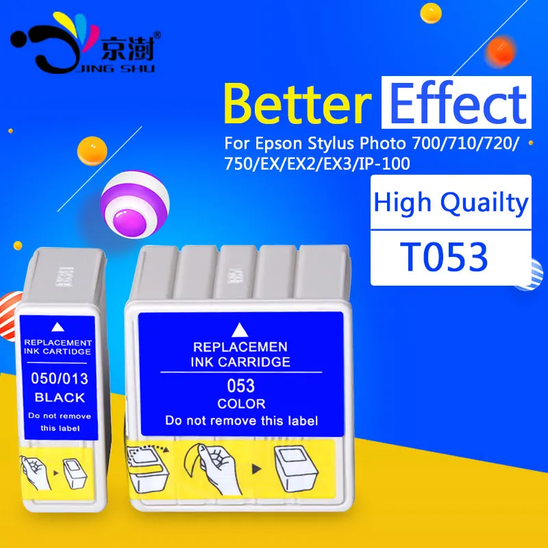 1 компл. T050 T053 053 050 E050 E053 совместимый картридж с чернилами для Epson Stylus Photo 700 710 720 750