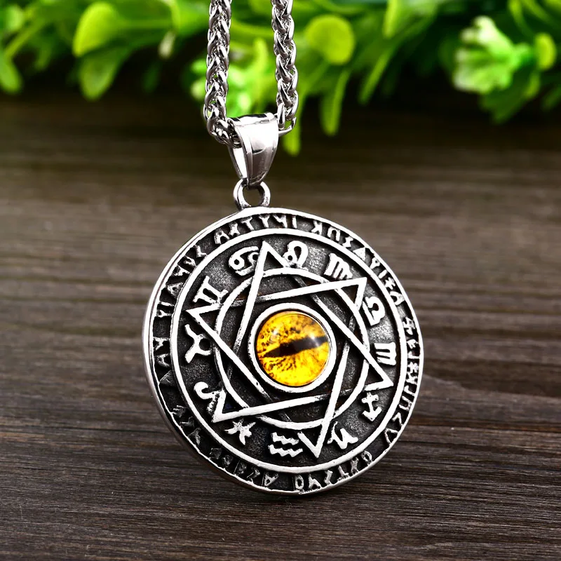 Байер нержавеющая сталь Viking с надписью &quotlucky charm&quot шесть рисунком пятиконечной