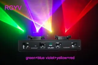 4 объектив цвета (RGVY) автозвук лазерное шоу системы DJ диско свет|disco light bulb|disco homedisco