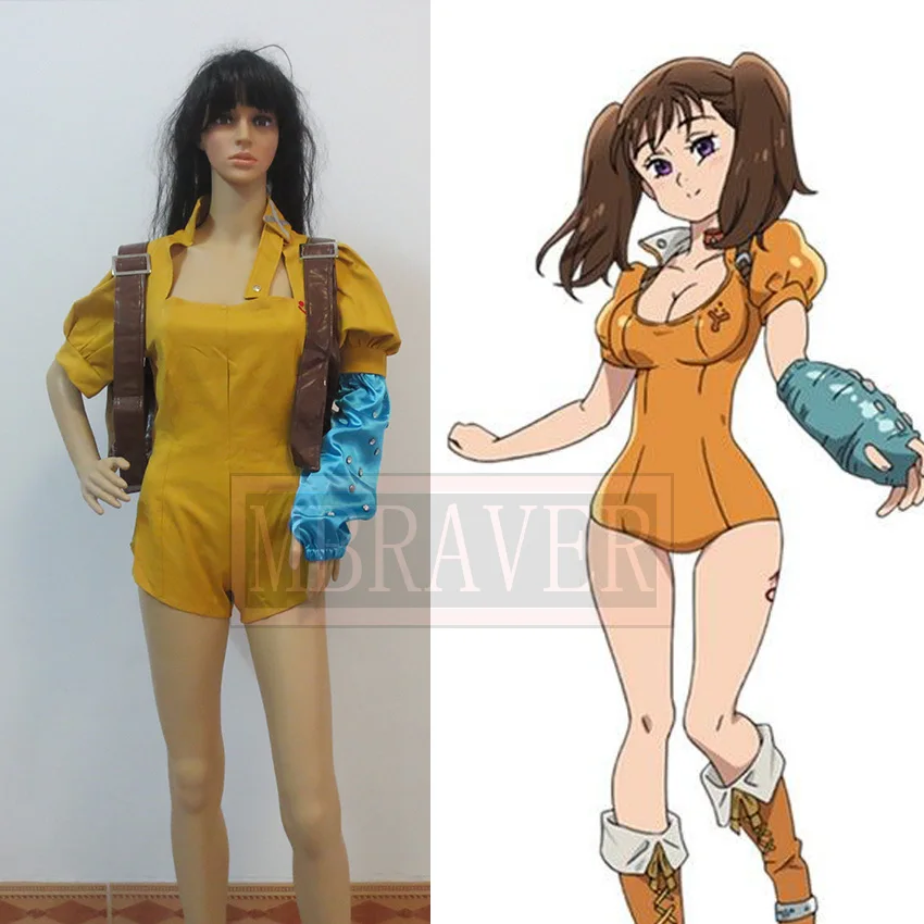 Костюм для косплея из аниме Семь смертных грехов Змея Зависть Диана Cos костюм с