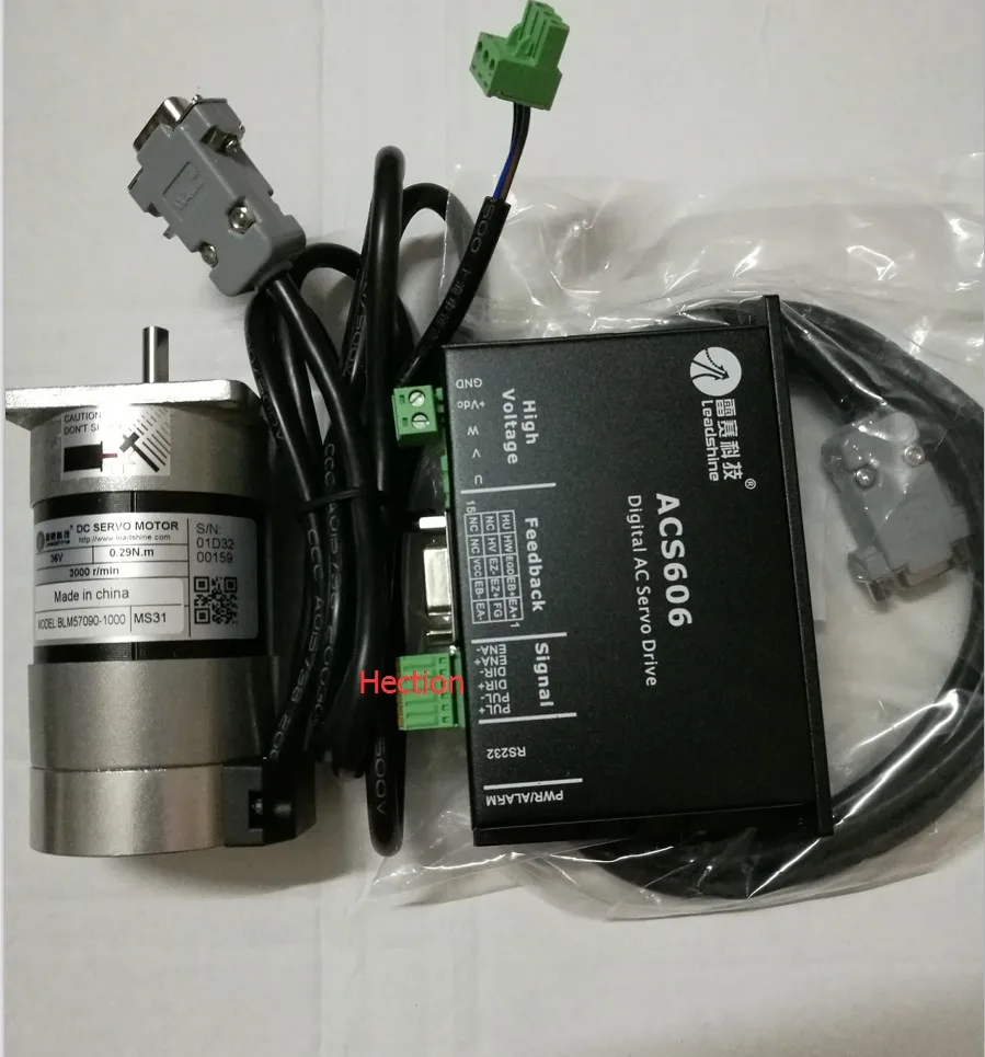 Новый бесщеточный сервопривод Leadshine 90 Вт ACS606 и двигатель BLM57090 -1000 работает 24 В